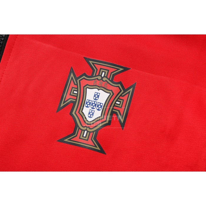 Chaqueta con Capucha del Portugal 22-23 Rojo - Haga un click en la imagen para cerrar